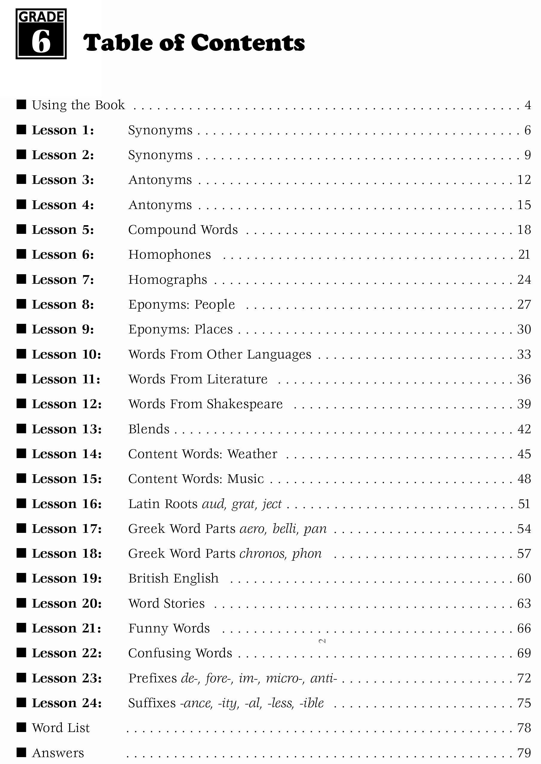 240 VOCABULARY WORDS 6th GRADE KIDS NEED TO KNOW / PDF - Image 2