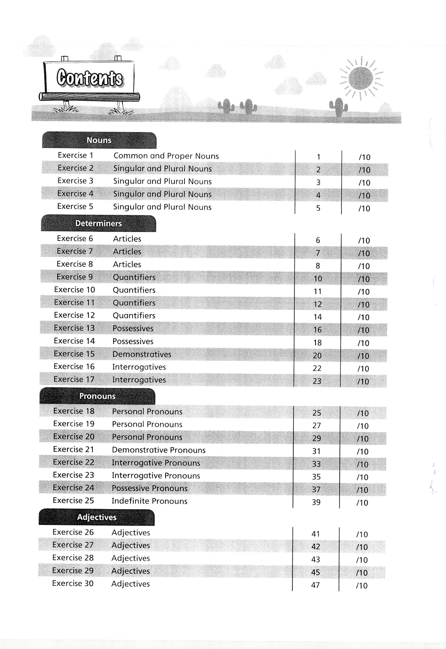 1000 GRAMMAR PRACTICES WORKSHEET #03 - Primary 1 - Image 2
