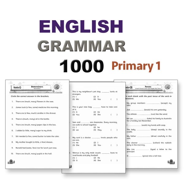 1000 GRAMMAR PRACTICES WORKSHEET #03 - Primary 1