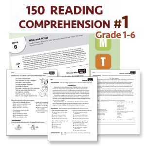 READING COMPREHENSION WORKSHEET #01-150passages for Grade 1-6